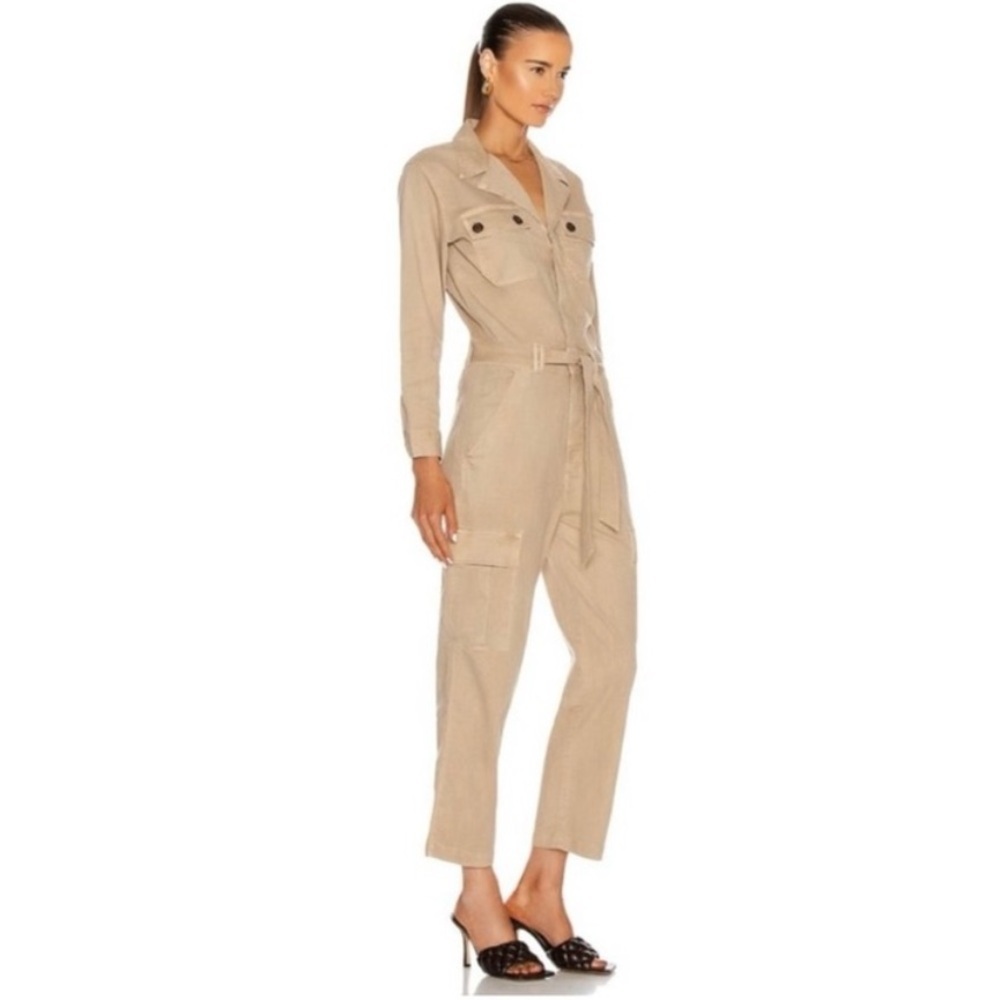 Mother Jumpsuit The Cargo Fixer In Medium Khaki View 6